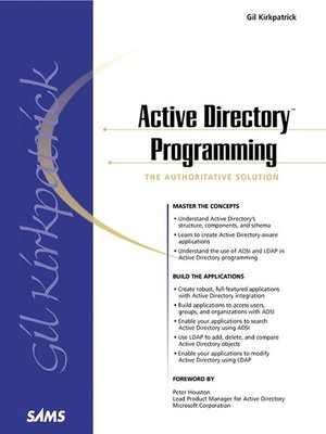 cover image of Active Directory Programming